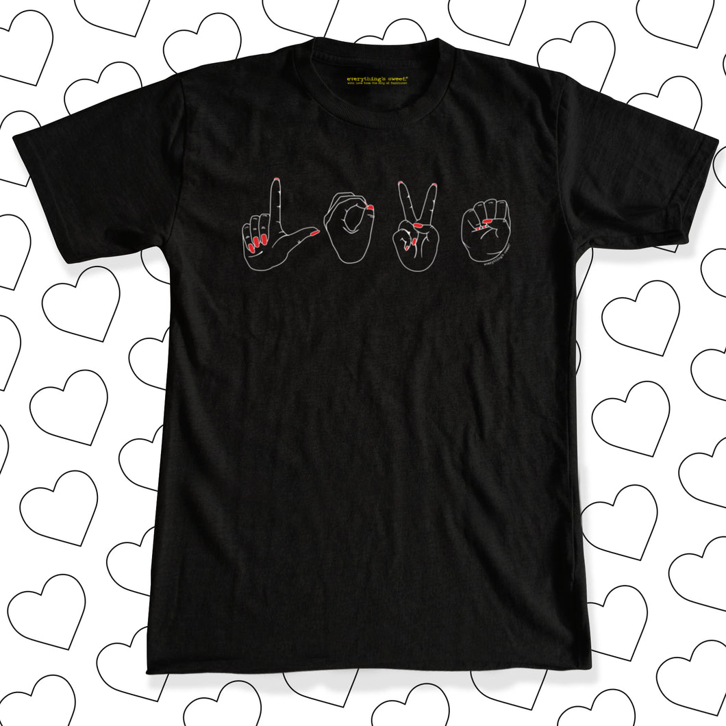 ‘LOVE SIGN’ Adult T