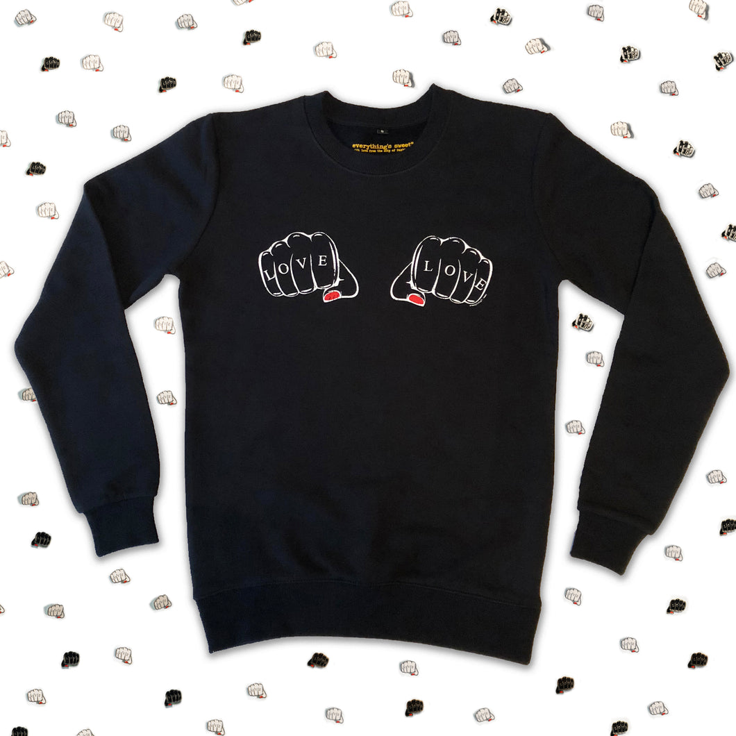 'LOVE PUNCH' Adult Sweat