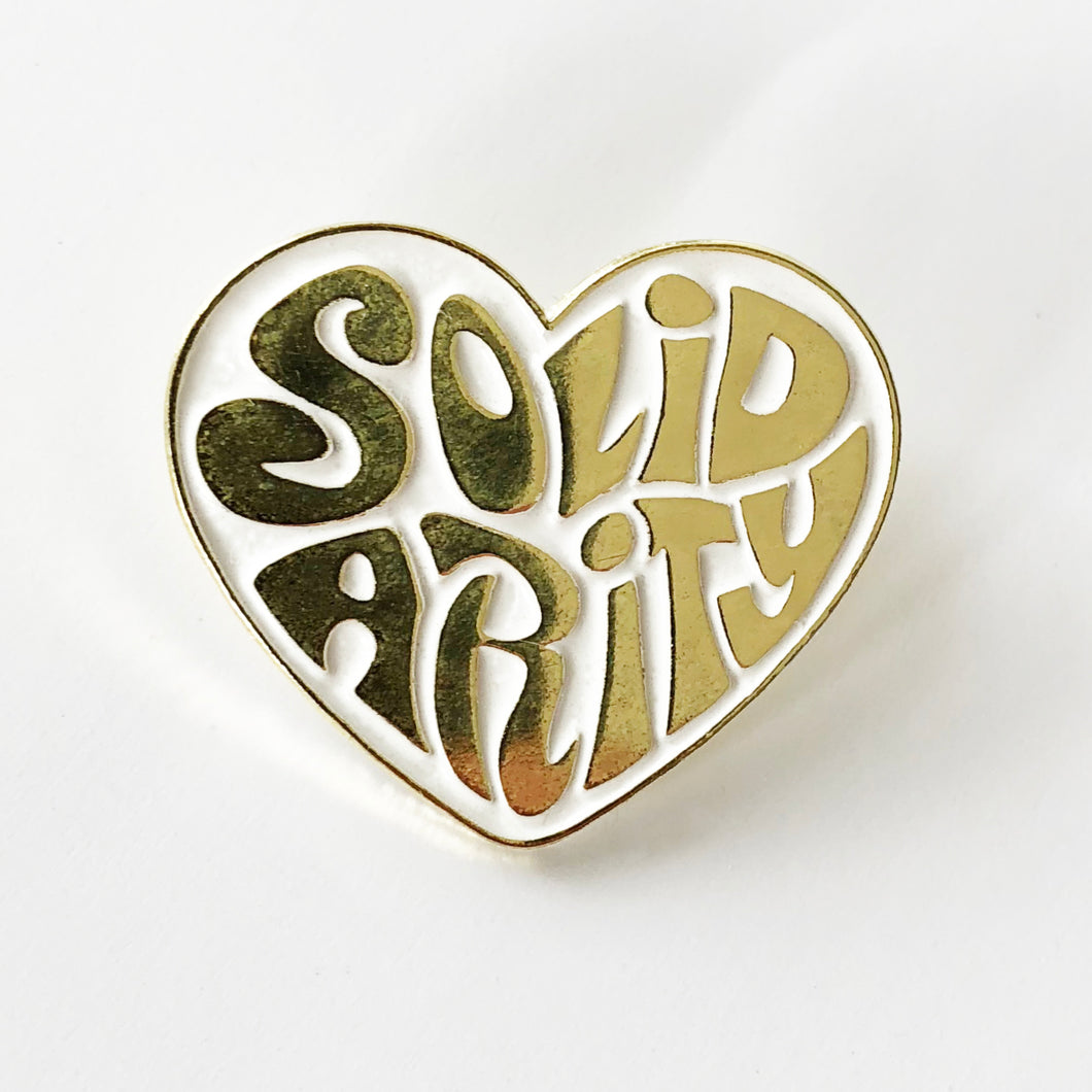 'SOLID HEART' Enamel Pin Badge