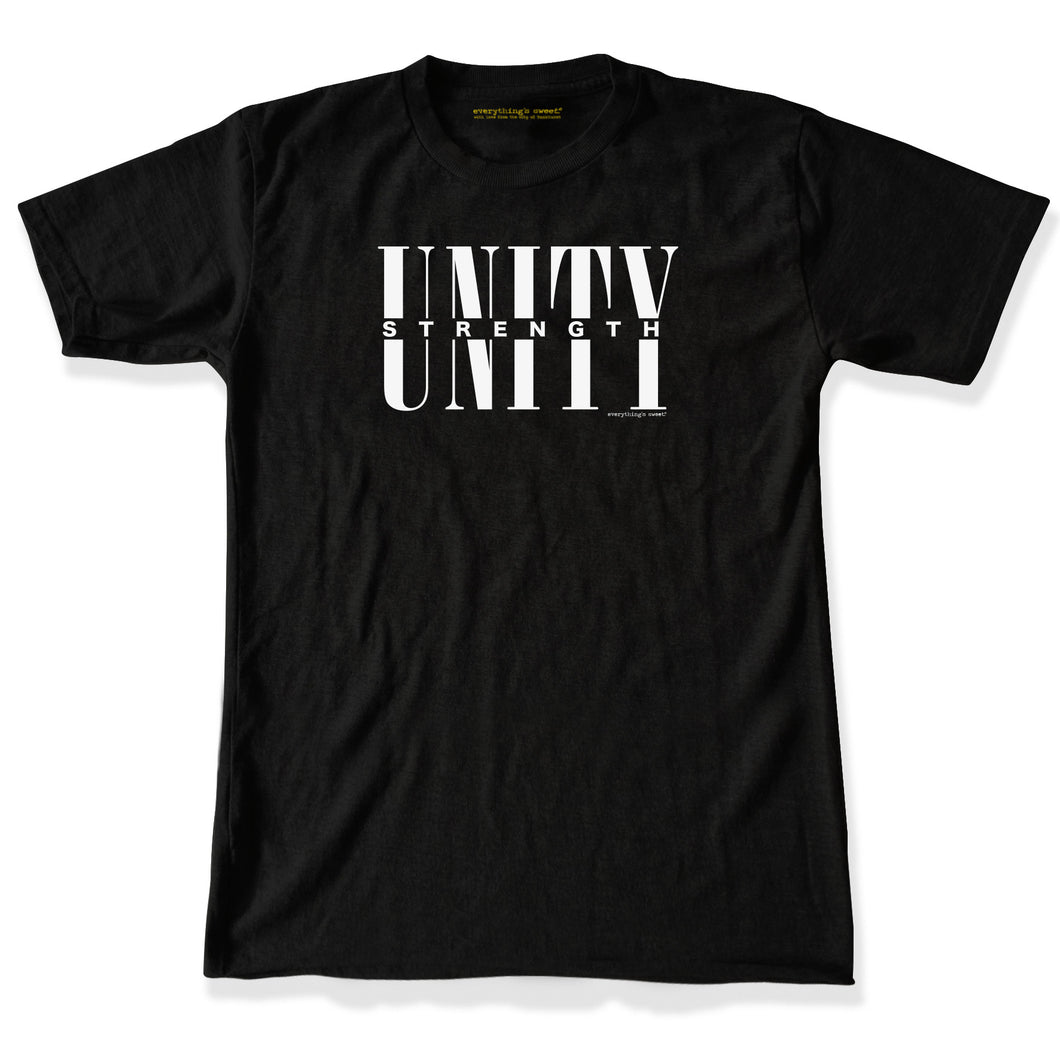 ‘STRENGTH IN UNITY’ Black Adult T
